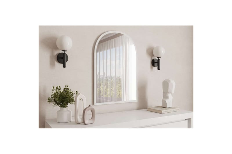 Ulren Baderomsspeil 60 cm - Hvit - Interiør - Baderomsinnredning - Baderomsspeil