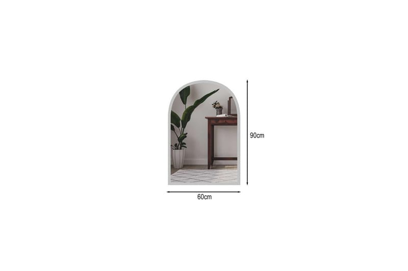 Ulren Baderomsspeil 60 cm - Hvit - Interiør - Baderomsinnredning - Baderomsspeil