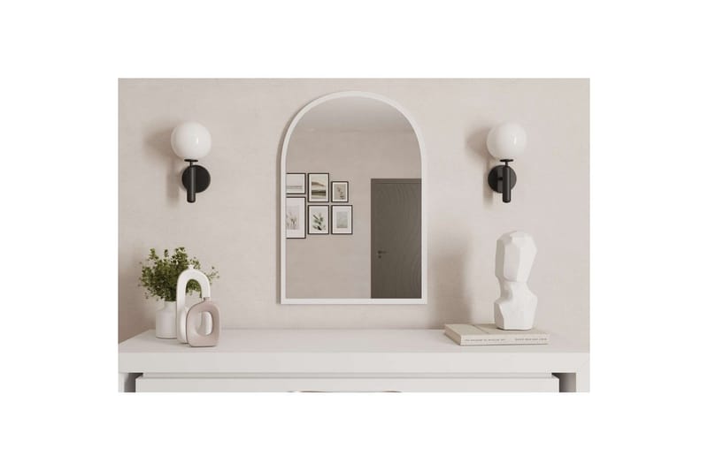 Ulren Baderomsspeil 60 cm - Hvit - Interiør - Baderomsinnredning - Baderomsspeil