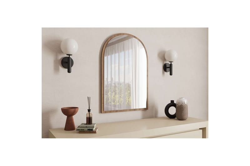 Ulren Baderomsspeil 60 cm - Valnøtt - Interiør - Baderomsinnredning - Baderomsspeil