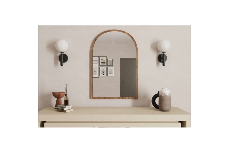 Ulren Baderomsspeil 60 cm - Valnøtt - Interiør - Baderomsinnredning - Baderomsspeil