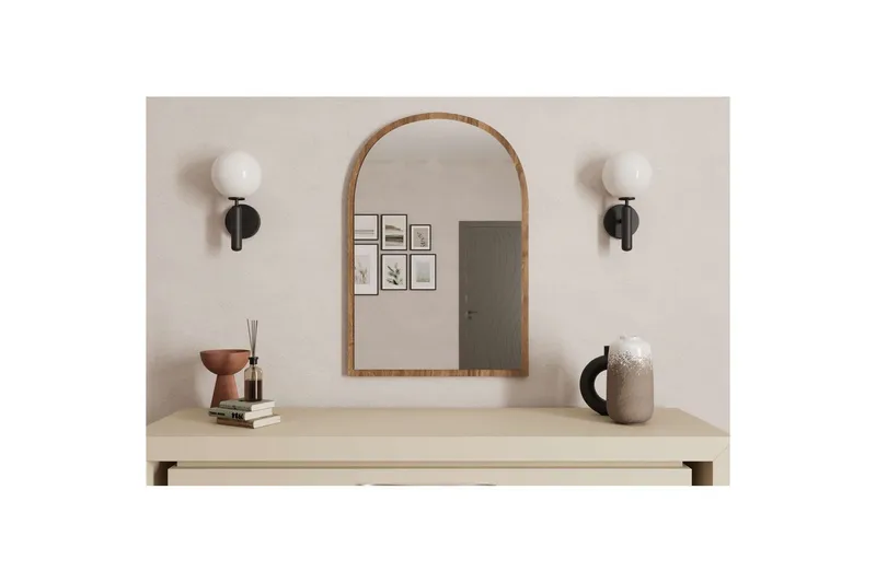 Ulren Baderomsspeil 60 cm - Valnøtt - Interiør - Baderomsinnredning - Baderomsspeil