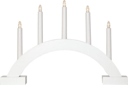 Abbe Lysestake 46 cm - hvit - Interiør - Dekorasjon & innredningsdetaljer - Julepynt & juledekorasjon