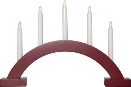 Abbe Lysestake 46 cm - rød - Interiør - Dekorasjon & innredningsdetaljer - Julepynt & juledekorasjon