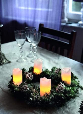 Advent LED-kubbelys 4-pakning 5 cm - hvit - Interiør - Dekorasjon & innredningsdetaljer - Julepynt & juledekorasjon