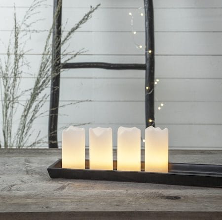 Advent LED-kubbelys 4-pakning 5 cm - hvit - Interiør - Dekorasjon & innredningsdetaljer - Julepynt & juledekorasjon