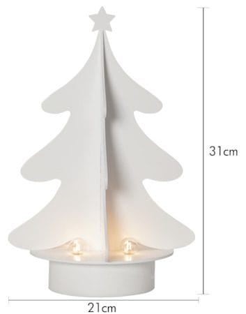 Afton Lysestake 21 cm - hvit - Interiør - Dekorasjon & innredningsdetaljer - Julepynt & juledekorasjon