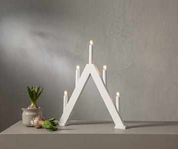 Albo Lysestake 34 cm - hvit - Interiør - Dekorasjon & innredningsdetaljer - Julepynt & juledekorasjon