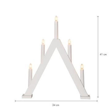 Albo Lysestake 34 cm - hvit - Interiør - Dekorasjon & innredningsdetaljer - Julepynt & juledekorasjon