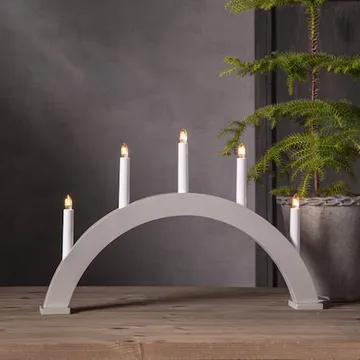 Albo lysestake 51 cm - beige - Interiør - Dekorasjon & innredningsdetaljer - Julepynt & juledekorasjon