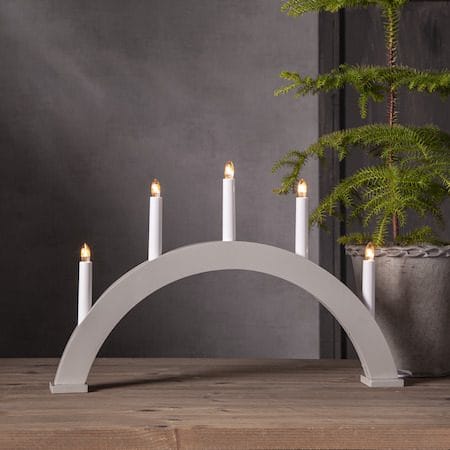 Albo lysestake 51 cm - beige - Interiør - Dekorasjon & innredningsdetaljer - Julepynt & juledekorasjon