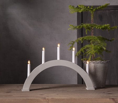 Albo lysestake 51 cm - beige - Interiør - Dekorasjon & innredningsdetaljer - Julepynt & juledekorasjon