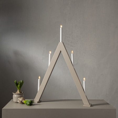 Albo lysestake 51 cm - beige - Interiør - Dekorasjon & innredningsdetaljer - Julepynt & juledekorasjon