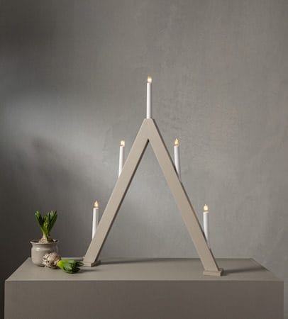 Albo lysestake 51 cm - beige - Interiør - Dekorasjon & innredningsdetaljer - Julepynt & juledekorasjon