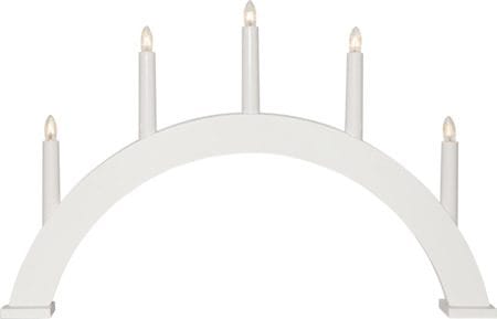 Albo lysestake 51 cm - hvit - Interiør - Dekorasjon & innredningsdetaljer - Julepynt & juledekorasjon