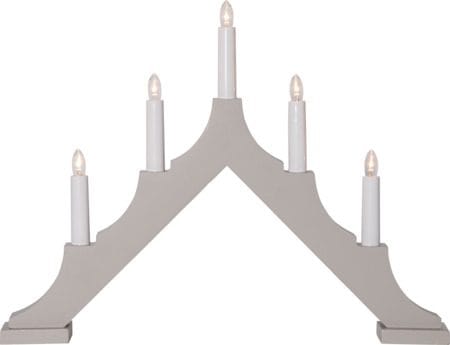 Alma lysestake 44 cm, beige