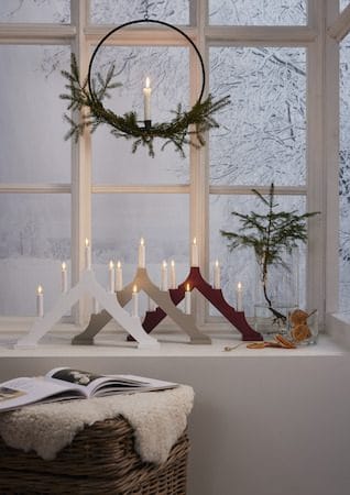 Alma lysestake 44 cm - hvit - Interiør - Dekorasjon & innredningsdetaljer - Julepynt & juledekorasjon