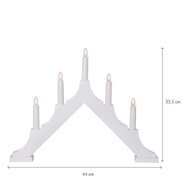 Alma lysestake 44 cm - hvit - Interiør - Dekorasjon & innredningsdetaljer - Julepynt & juledekorasjon