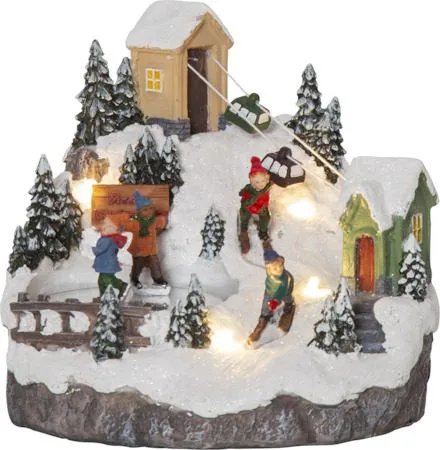 Alpville juledekorasjonsbelysning 16 cm, Flerfarget