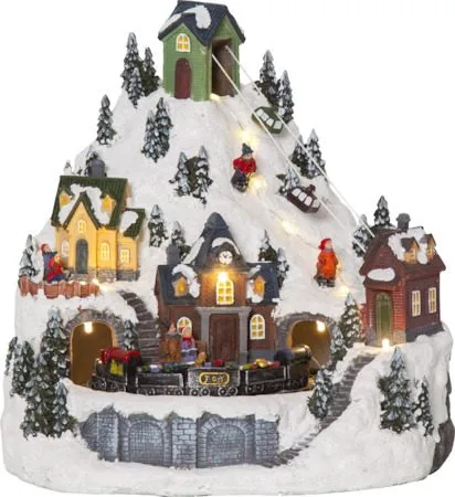 Alpville juledekorasjonsbelysning 23,5 cm, flerfarget