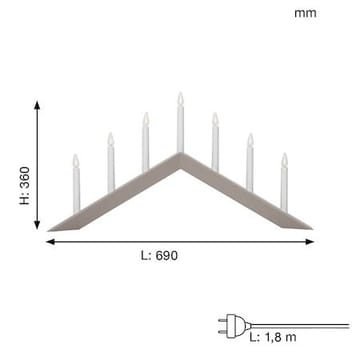 Arrow lysestake 69 cm - elefant - Interiør - Dekorasjon & innredningsdetaljer - Julepynt & juledekorasjon