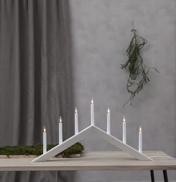 Arrow lysestake 69 cm - hvit - Interiør - Dekorasjon & innredningsdetaljer - Julepynt & juledekorasjon