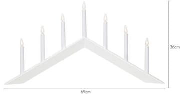 Arrow lysestake 69 cm - hvit - Interiør - Dekorasjon & innredningsdetaljer - Julepynt & juledekorasjon