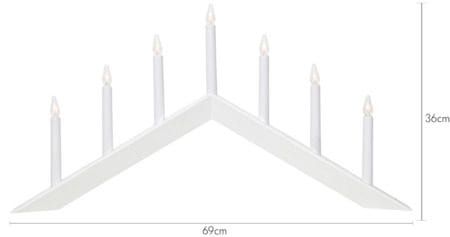 Arrow lysestake 69 cm - hvit - Interiør - Dekorasjon & innredningsdetaljer - Julepynt & juledekorasjon