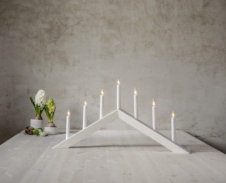 Arrow lysestake 69 cm - hvit - Interiør - Dekorasjon & innredningsdetaljer - Julepynt & juledekorasjon