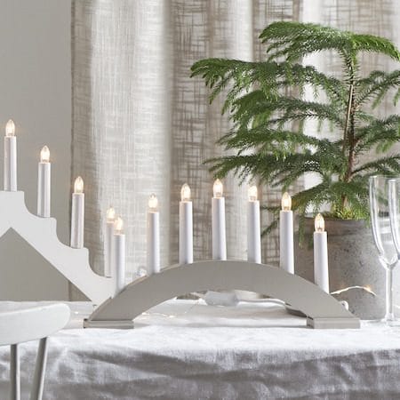 Bea lysestake 39 cm - beige - Interiør - Dekorasjon & innredningsdetaljer - Julepynt & juledekorasjon