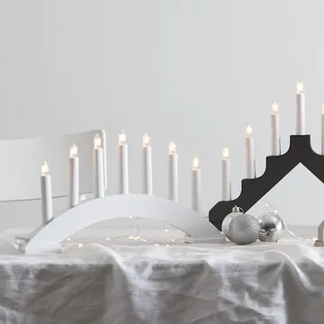 Bea lysestake 39 cm - hvit - Interiør - Dekorasjon & innredningsdetaljer - Julepynt & juledekorasjon