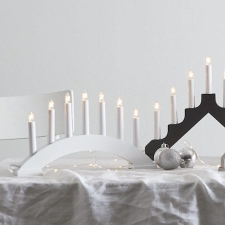 Bea lysestake 39 cm - hvit - Interiør - Dekorasjon & innredningsdetaljer - Julepynt & juledekorasjon
