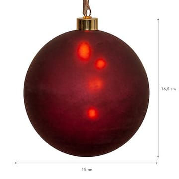 Bliss glasskule 15 cm - matt rød - Interiør - Dekorasjon & innredningsdetaljer - Julepynt & juledekorasjon