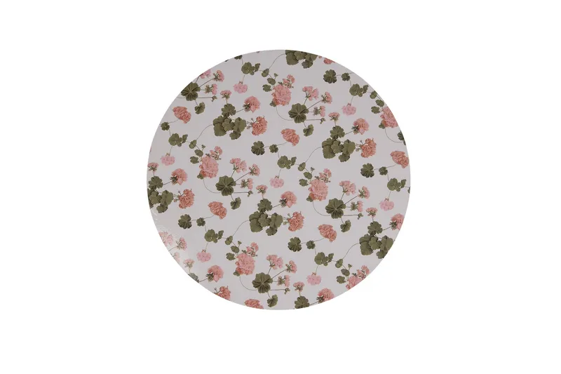 Pelargon Bordbrikker Ø38 cm, Lys rosa