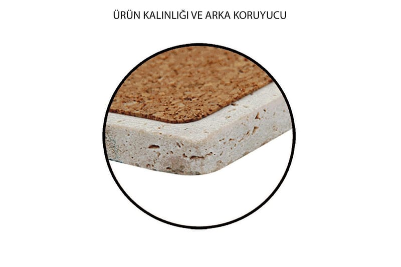 Glassunderlag 4-pk - Turkis/Grønn - Bordmatte - Glassunderlegg
