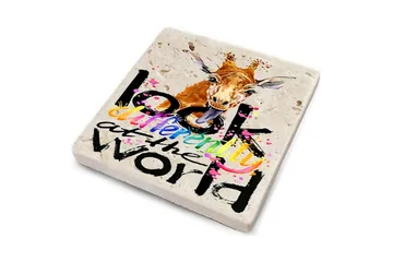 Glassunderlag 4-pk - Flerfarget - Interiør - Dekorasjon & innredningsdetaljer - Borddekorasjon - Glassunderlegg