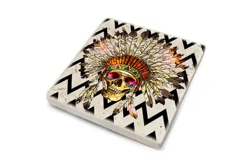 Glassunderlag 4-pk - Flerfarget - Interiør - Dekorasjon & innredningsdetaljer - Borddekorasjon - Glassunderlegg