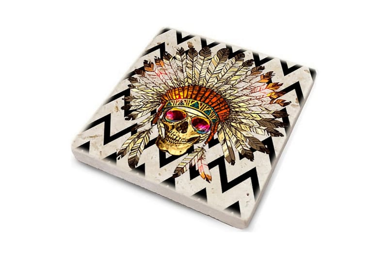 Glassunderlag 4-pk - Flerfarget - Interiør - Dekorasjon & innredningsdetaljer - Borddekorasjon - Glassunderlegg