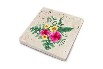 Glassunderlag 4-pk - Flerfarget - Interiør - Dekorasjon & innredningsdetaljer - Borddekorasjon - Glassunderlegg