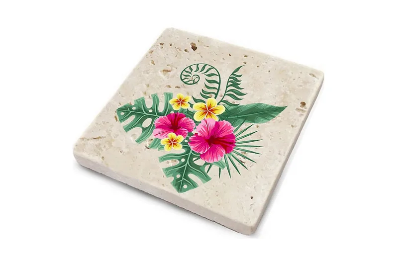 Glassunderlag 4-pk - Flerfarget - Interiør - Dekorasjon & innredningsdetaljer - Borddekorasjon - Glassunderlegg