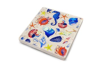 Glassunderlag 4-pk - Flerfarget - Interiør - Dekorasjon & innredningsdetaljer - Borddekorasjon - Glassunderlegg