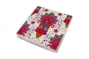 Glassunderlag 4-pk - Flerfarget - Interiør - Dekorasjon & innredningsdetaljer - Borddekorasjon - Glassunderlegg