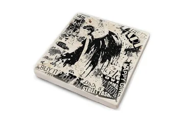 Glassunderlag 4-pk - Flerfarget - Interiør - Dekorasjon & innredningsdetaljer - Borddekorasjon - Glassunderlegg