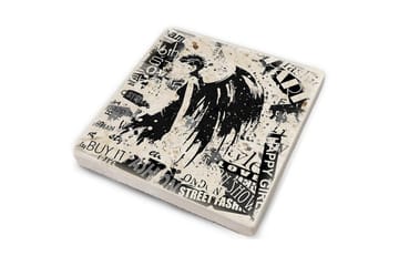 Glassunderlag 4-pk - Flerfarget - Interiør - Dekorasjon & innredningsdetaljer - Borddekorasjon - Glassunderlegg