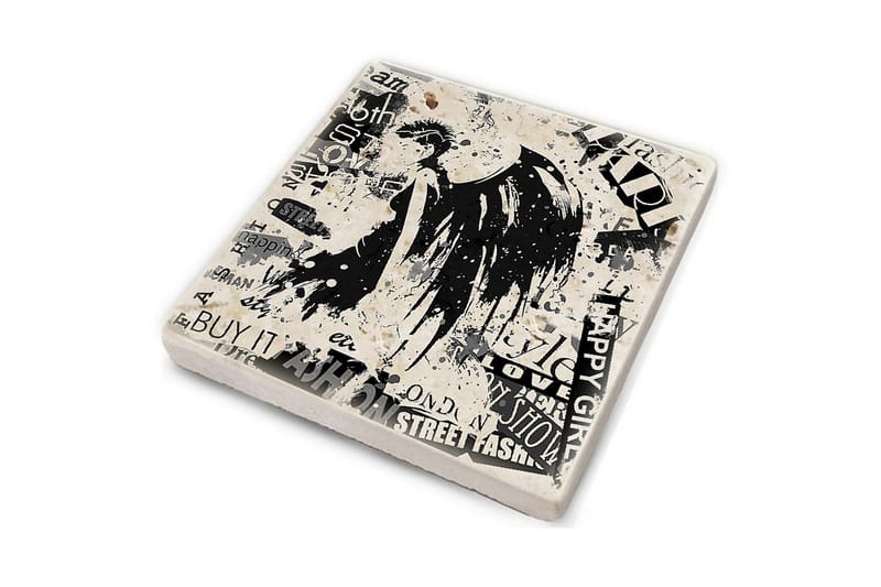 Glassunderlag 4-pk - Flerfarget - Interiør - Dekorasjon & innredningsdetaljer - Borddekorasjon - Glassunderlegg