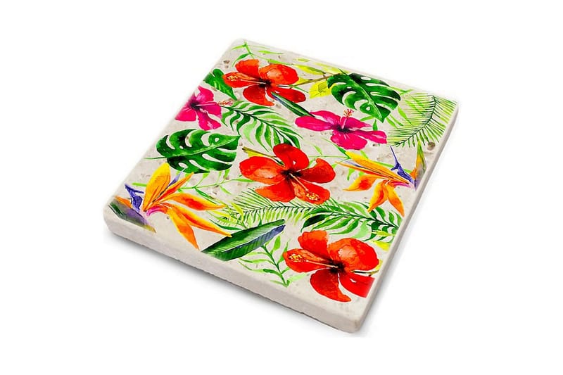 Glassunderlag 4-pk - Flerfarget - Interiør - Dekorasjon & innredningsdetaljer - Borddekorasjon - Glassunderlegg