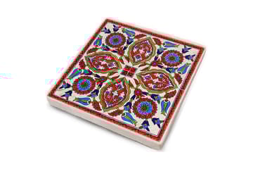 Glassunderlag 4-pk - Blå/Rød/Grønn - Interiør - Dekorasjon & innredningsdetaljer - Borddekorasjon - Glassunderlegg