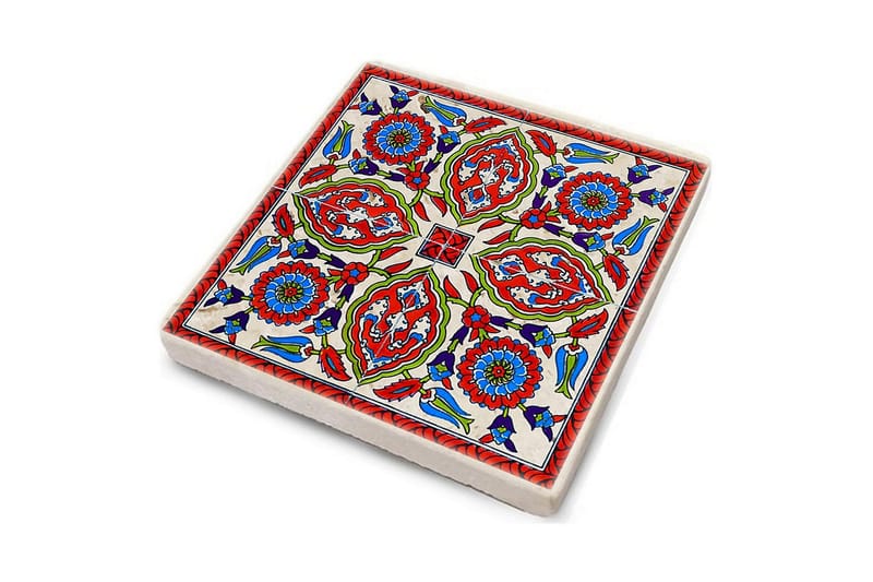 Glassunderlag 4-pk - Blå/Rød/Grønn - Interiør - Dekorasjon & innredningsdetaljer - Borddekorasjon - Glassunderlegg