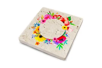 Glassunderlag 4-pk - Flerfarget - Interiør - Dekorasjon & innredningsdetaljer - Borddekorasjon - Glassunderlegg