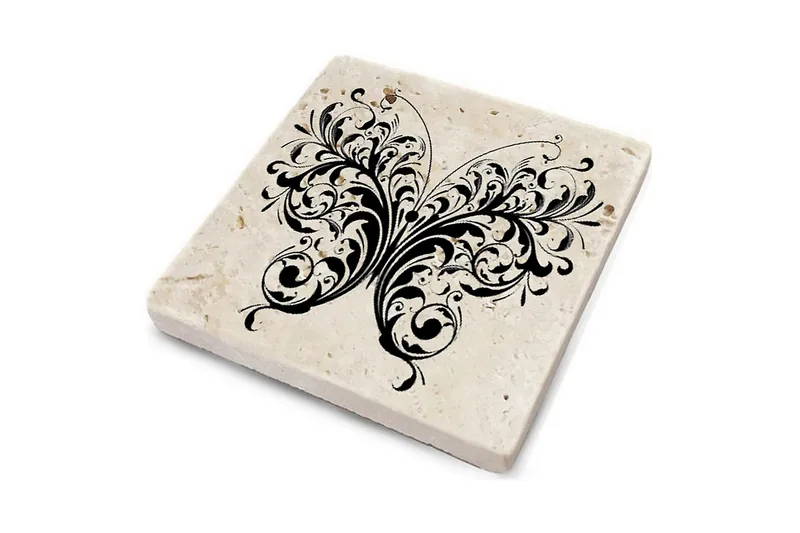 Glassunderlag 4-pk - Flerfarget - Interiør - Dekorasjon & innredningsdetaljer - Borddekorasjon - Glassunderlegg